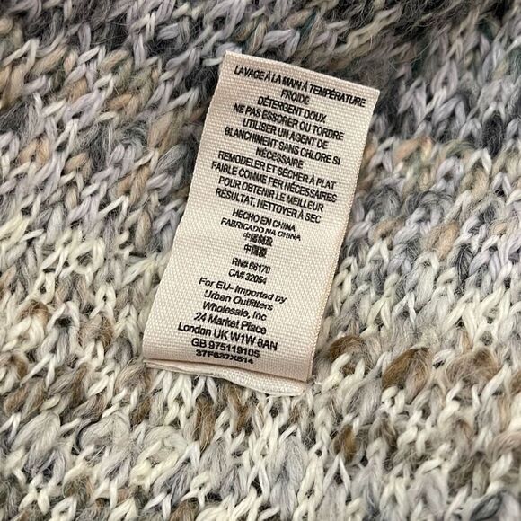 Free People Gray Birkenstock Tassel Fringe Sweater M - Picture 7 of 7